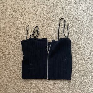 kendall and kylie - zip up tank